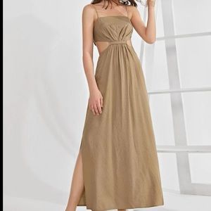 NWOT Tie Back MIDI Cut-out Dress